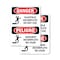 Signmission Scaffold Incomplete Do Not Use Bilingual, 10 in W x Rectangle, Plastic OS-2PACK-DS-P-1014-VS-1571 - alternate 1